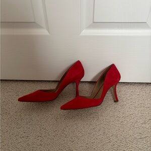 Ann Taylor textured Red Women's 3” Heels